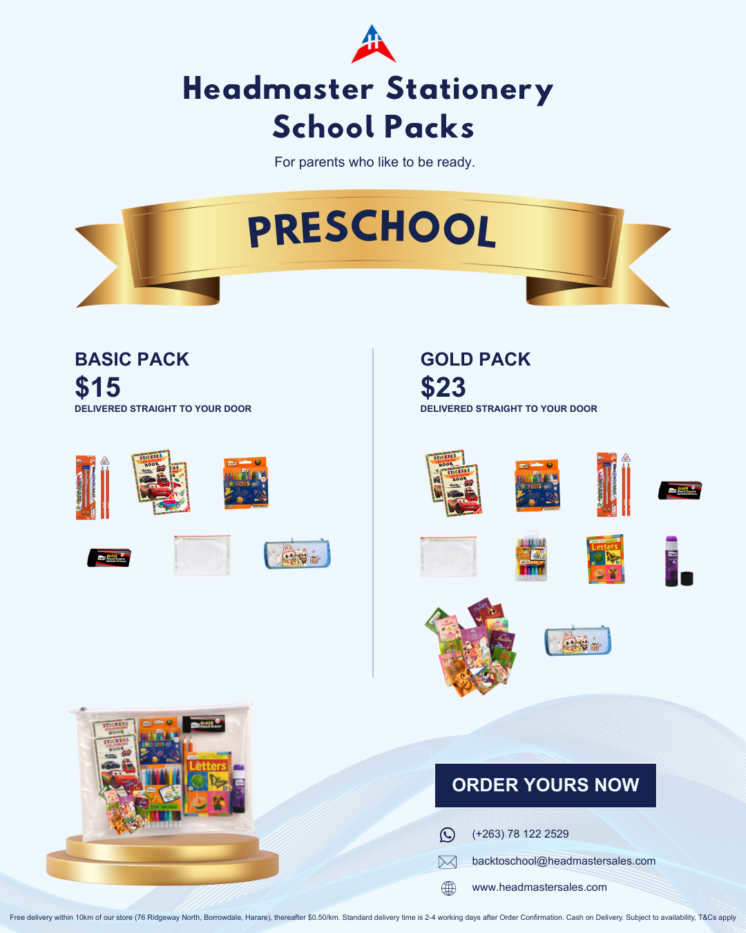 Preschool: Basic Stationery Pack
