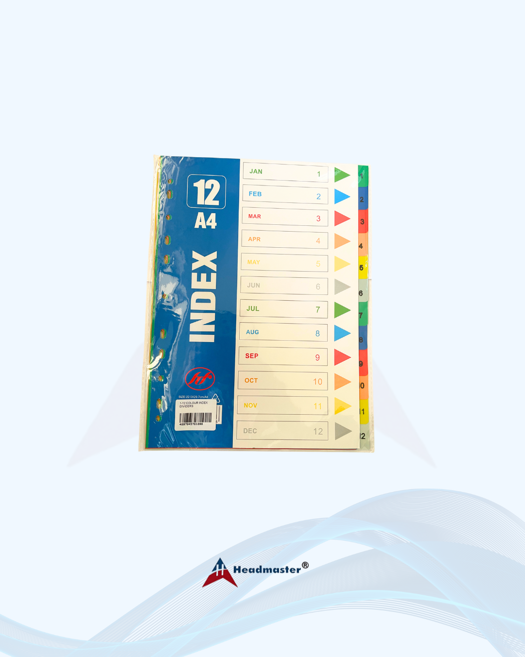 1-12 Colour Index Dividers