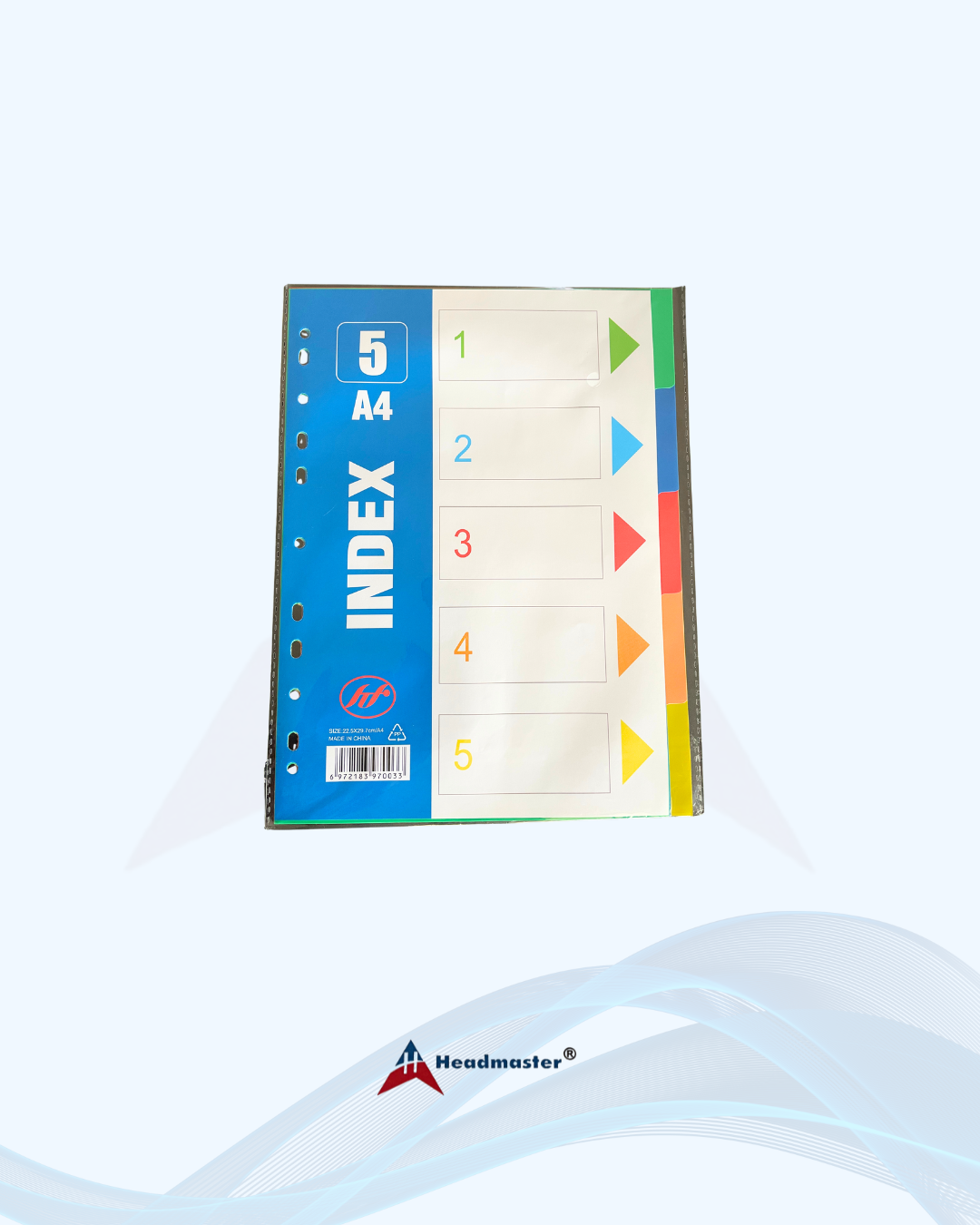 1-5 Colour Index Dividers