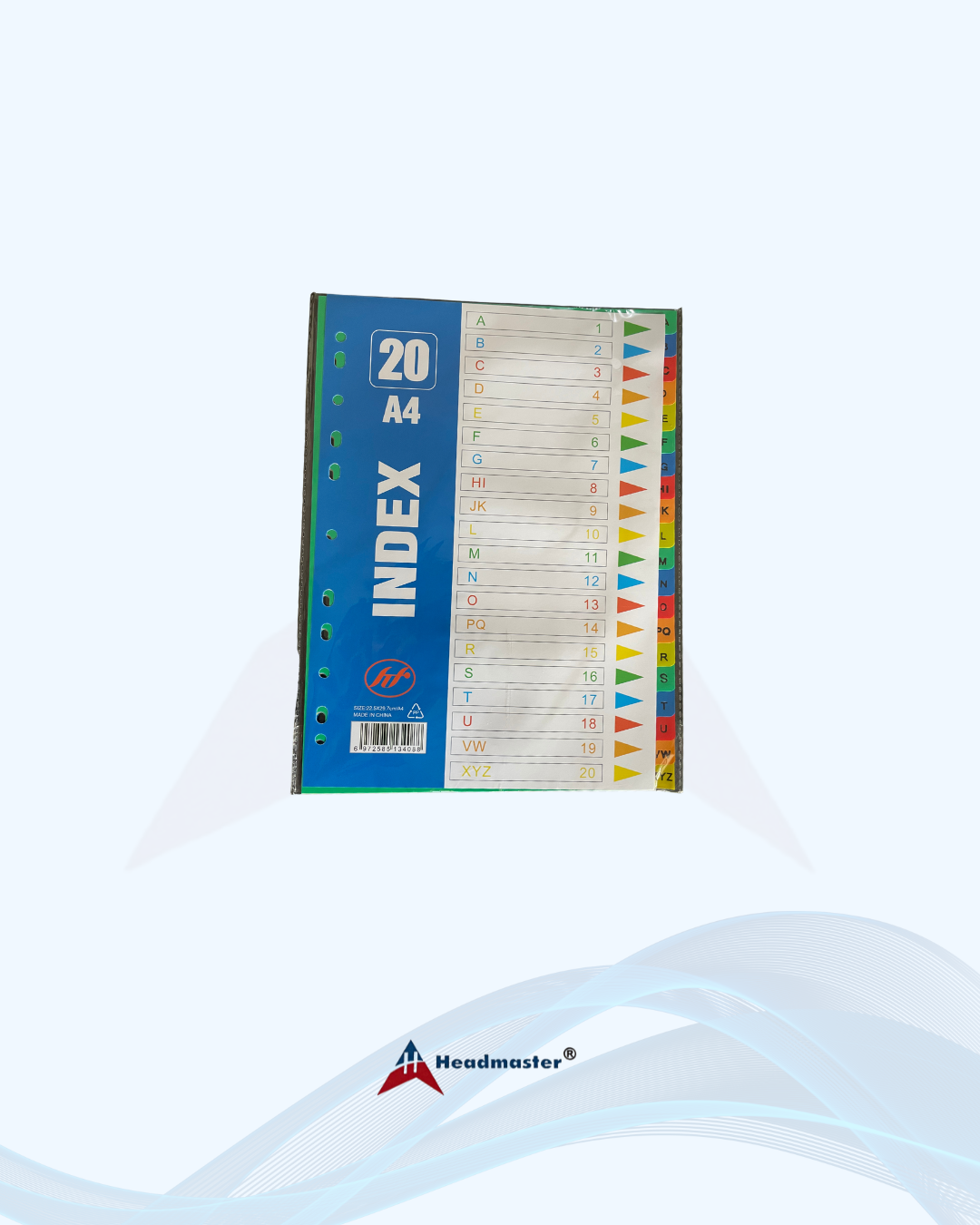 A-Z Colour Index Dividers